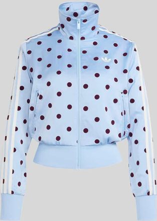 adidas Originals Regular Fit Trainingsjacke mit Polka Dots Modell TT TRACK TOP in Hellblau, Gr&ouml;&szlig;e XS