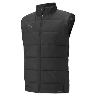 Puma Heren TeamLIGA Gequilt Mouwloos Gilet (Zwart)