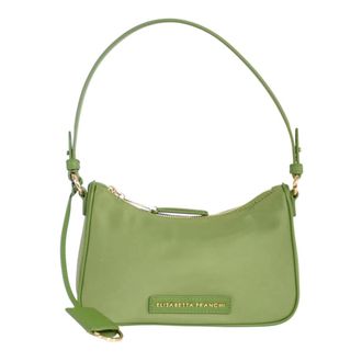 Elisabetta Franchi Shoulder Bags, female, Green, Size: ONE SIZE Ring-Charm Shoulder Bag