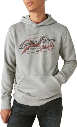 Lucky Brand Yellowstone Dutton Ranch Hoodie in Steel Gray at Nordstrom, Size Large