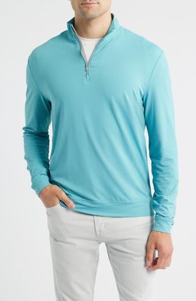 Johnnie-O Motion Performance Quarter Zip Pullover in Tropical at Nordstrom, Size Xx-Large