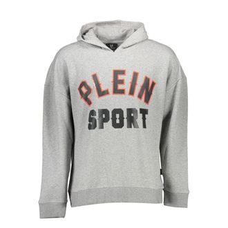 Plein Sport Grigio Cotton Men Mens Sweatshirt