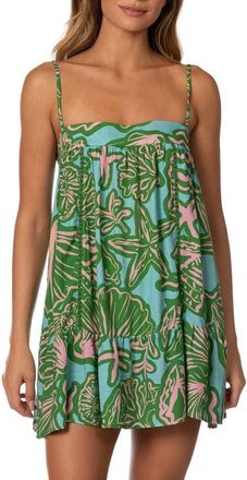 Maaji Seashell Whispers Guilia Cover-Up Dress in Dark Green at Nordstrom, Size Medium