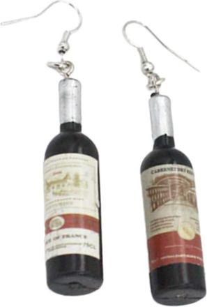 Generic Women s Funny Dangle Drop Earrings Creative Party Wine Bottle Earrings Pendant Jewelry Charms Gifts for Party Convenient Handled