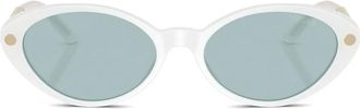 Versace Occhiali da sole cat-eye - Bianco