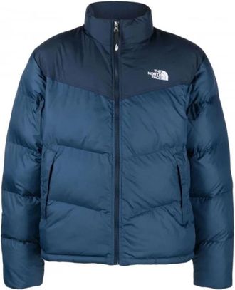 The North Face Saikuru Jas - Navy - Retrostijl - Heren - Winterjassen - Blauw - XL - Polyester - Jassen