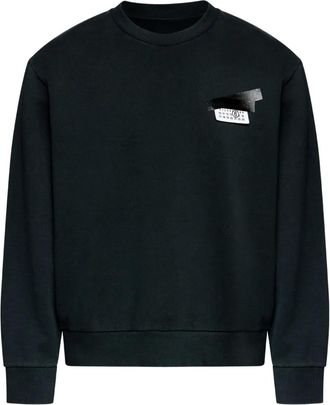 Maison Margiela Felpa leggera in cotone - Nero