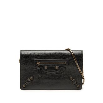 Balenciaga Pre-owned Balenciaga Lambskin Motocross Giant 12 Wallet on Chain Ladies HMFDTDSU0ORDGA5V