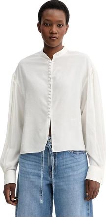 Kenzo Blouse met opstaande kraag en lange mouwen - Dames - Blouses - Wit - S - Overhemden