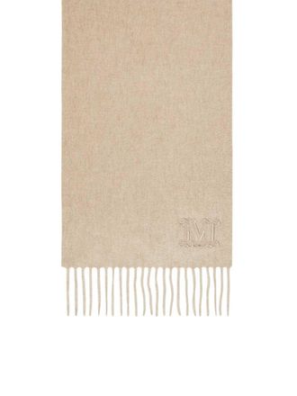 Max Mara Cashmere Stole With Monogram Embroidery