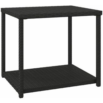 vidaXL Vidaxl - Mesa Auxiliar Rat&aacute;n Sint&eacute;tico Negro 55x45x49 Cm