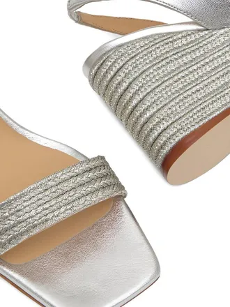 Castaner Womens Sandal Barby 142 Silver Polyester
