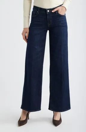 Frame Denim Le Slim Palazzo Low Rise Wide Leg Jeans in Lyra at Nordstrom, Size 26
