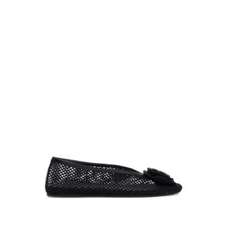 Ganni Ballerinas, female, Black, Size: 10 US Jenny Ballerina