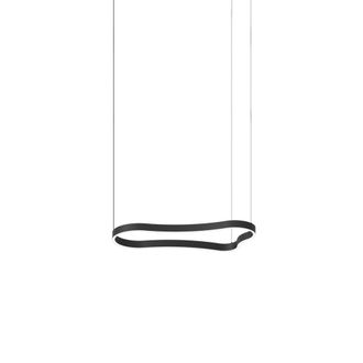Netlighting Waves 94cm Integrated LED Pendant Ceiling Light Black 3000K