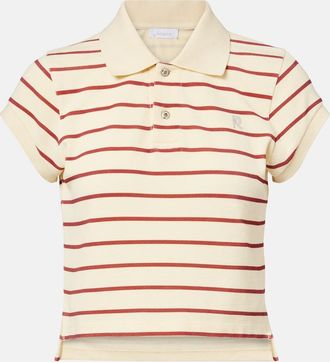 Paco Rabanne Polo in piqu&eacute; di cotone a righe