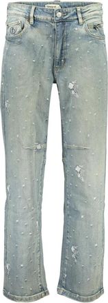Desigual Shine Straight Jeans - Dames - Regular Fit Jeans - Blauw - M - Katoen - Jeans