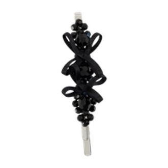 Simone Rocha Womens Petite Bow Flower Hair Clips Black Others Pins Claws &