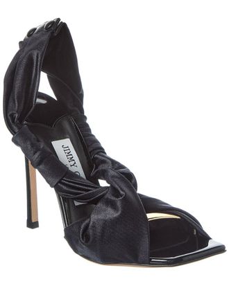 Jimmy Choo London Neoma 110 Jersey & Leather Sandal