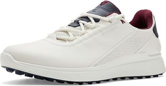Ecco S Casual Lace Waterproof Golf Shoe Mens Golf Shoes White/Marine : EU 45 (US Mens 11-11.5) D - Medium, Leather