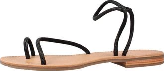 Les Tropeziennes Hodaxa Sandaal - Dames - Schoenen - Zwart - Maat: 39 EU Leer