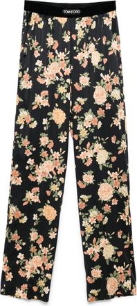 Tom Ford Floral-Print Pyjama Trousers - Womens - Silk/Elastane