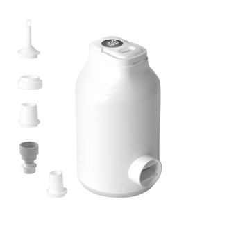 OEM Bomba De Aire El&eacute;ctrica Con Bater&iacute;a Para Colchones De Aire, Camas Inflables, Bolsas De Almacenamiento Al Vac&iacute;o, 5 Boquillas Y Luz De Camping, Inflado 