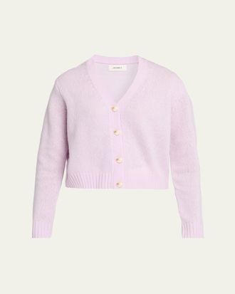 Lisa Yang Marionette Cashmere-Silk V-Neck Cardigan