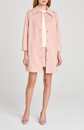 Wayf Madeline Faux Suede Coat in Pink at Nordstrom Rack, Size Small