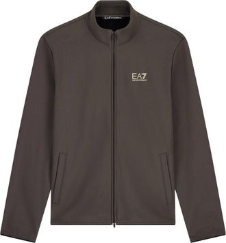 Emporio Armani Felpa Giubbino - - Sweatshirts & Hoodies - Uomo - Marrone - 2XL