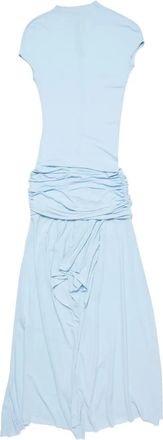 Acne Studios draped dress - women - Fabric - 38 - Blue