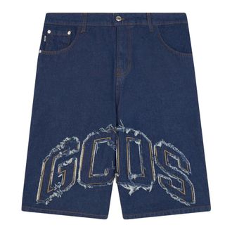 GCDS Denim Shorts, male, Blue, Size: W30 Sweat Shorts
