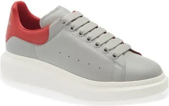 Alexander McQueen Oversize Sneaker in Lead at Nordstrom, Size 43.5