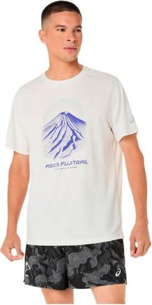 Asics Fujitrail Logo S/S Top Laufshirt f&uuml;r Herren | wei&szlig;
