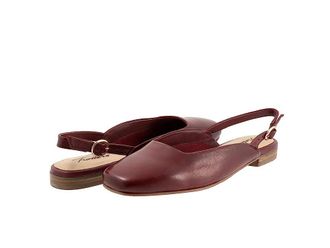 Trotters Holly Womens Flat Shoes Sangria : 9 W (D), Leather
