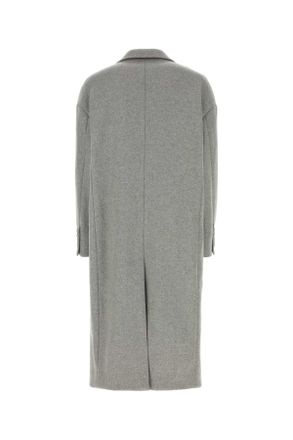 Dolce & Gabbana Mens Wool Blend Coat Gray Nylon