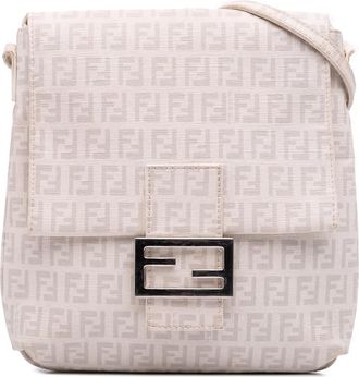 Fendi Pre-owned Fendi Zucchino Canvas Mama Forever Crossbody Ladies 2228 8BT075 YG1 088