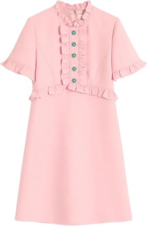 Valentino Garavani Crepe Couture mini dress - women - Silk/Virgin Wool/Silk - 40 - Pink