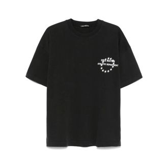 Cole Buxton Black Logo Print Crew Neck T-shirt - male - Cole Buxton - T-Shirts - Black - 2XL - Tops