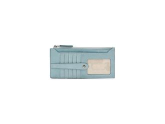 Frye Melissa Snap Card Womens Wallet Coin Purse Light Sky, Leather