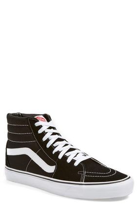 Vans Sk8-Hi Sneaker in Black/black/white at Nordstrom, Size 11.5 Womens
