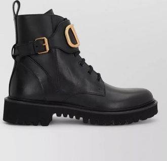 Valentino Garavani calfskin lace-up boots
