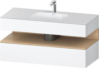 Duravit Qatego Lavabo Encastrado Con Base De Lavabo Consola, - Duravit