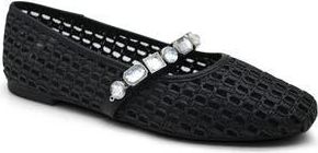 Kenneth Cole Zeta Mary Jane Flat in Black Raffia at Nordstrom Rack, Size 9.5