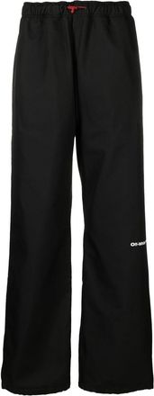 Off-white logo-print track pants - men - Polyester/Polyester - L - Black