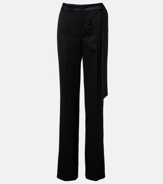 The Attico Virgin wool wide-leg pants