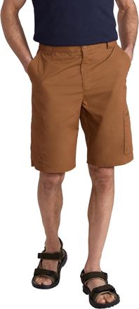Mountain Warehouse Trek Mens Shorts - Lightweight Shorts, Durable Cargo Short Trousers, Comfortable Bottoms, 7 Pockets - for Trekking, Hiking, Running & Camping Tan Mens