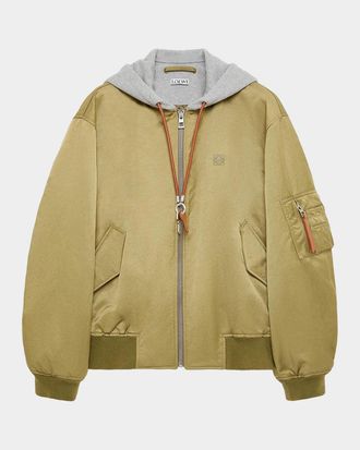 Loewe Hooded Bomber Jacket