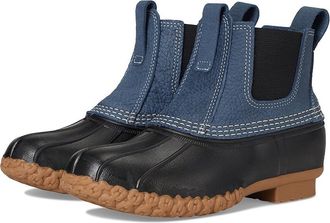 L.L.Bean Bean Boots 6.5 Chelsea Womens Boots Deep Blue/Black/Toasted Coconut : 7.5 B - Medium, Leather