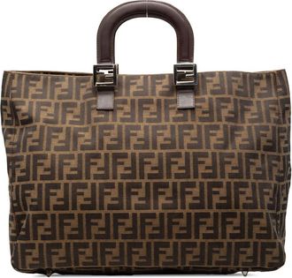 Fendi Pre-owned Fendi Large Zucca Canvas Twins Tote Ladies K8NK0SDCA0LFC6P2